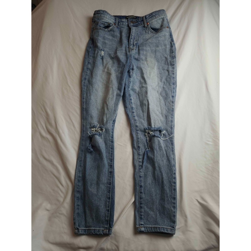 Prosperity Denim Skinny Jeans Womens‎ Size 29 Blue Distressed Medium Wash Casual